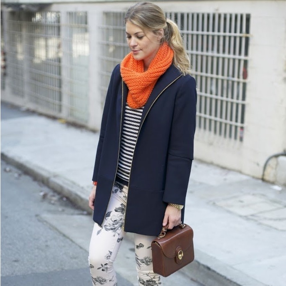 Zara Navy Coat